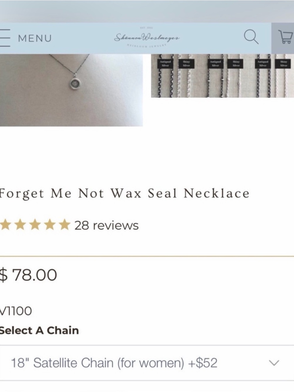 'Forget Me Not' Sterling Pendant Necklace - Silver Floral Charm - Picture 10 of 13